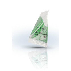 Gel doccia in bustina a forma di piramide 15 ml