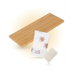 Eco-friendly wooden tray for hotel toiletries