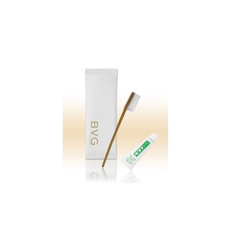 Kit igiene orale 2 pezzi con dentifricio in tubett