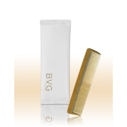 Compact hair comb for hotel toiletries and guest services