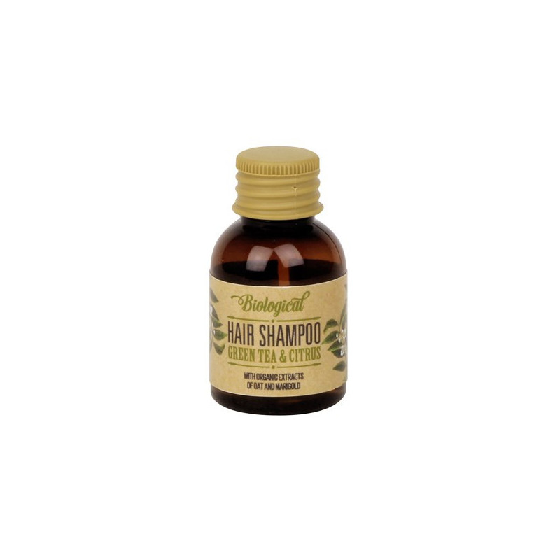 Shampoing au thé vert et agrumes 32ml.