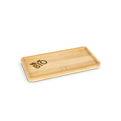 Bamboo tray with treatment for contact with water