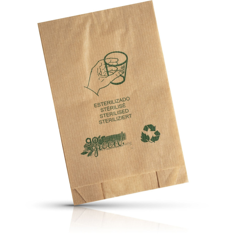 Sachet de gobelets en papier kraft stérilisé