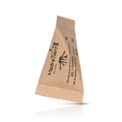 Gel douche et shampooing Mère Terre dans sachet pyramidal 20 ml - 800 unités