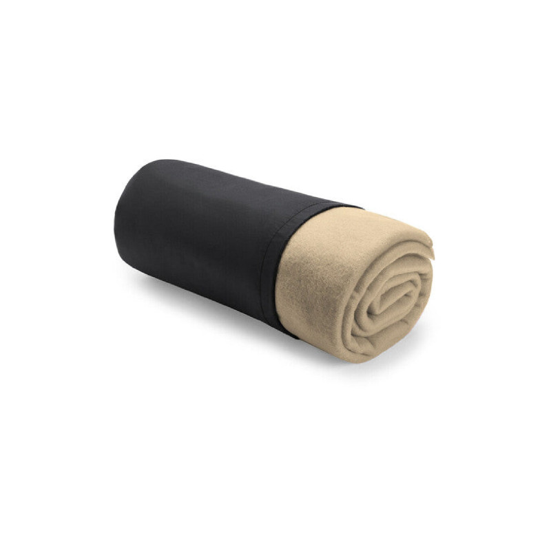Manta polar fleece beige de 120 x 150cm y 180g/m²