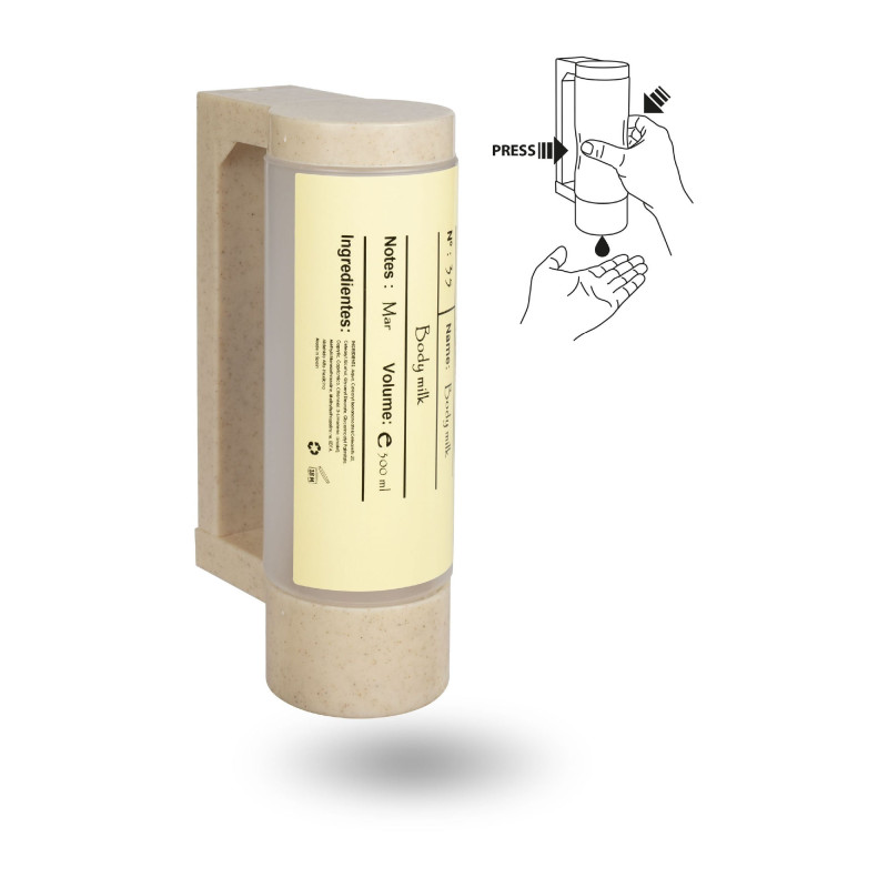 Supporto con flacone dispenser BIO vuoto da 400 ml