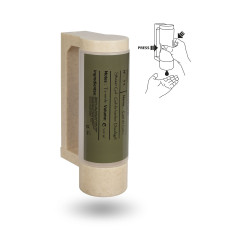 Halterung mit leerer 400 ml BIO-Spenderflasche