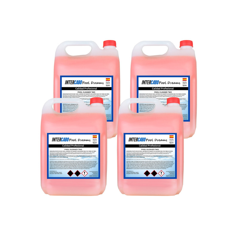 Desincrustante químico para restos de obra | Pack 4x5L