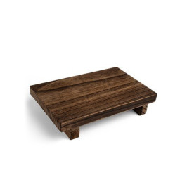 Holz-Display-Tablett zur Präsentation von Hotel-Amenities