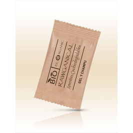 Rawganical shower gel and shampoo in 15ml sachet for hotel amenities