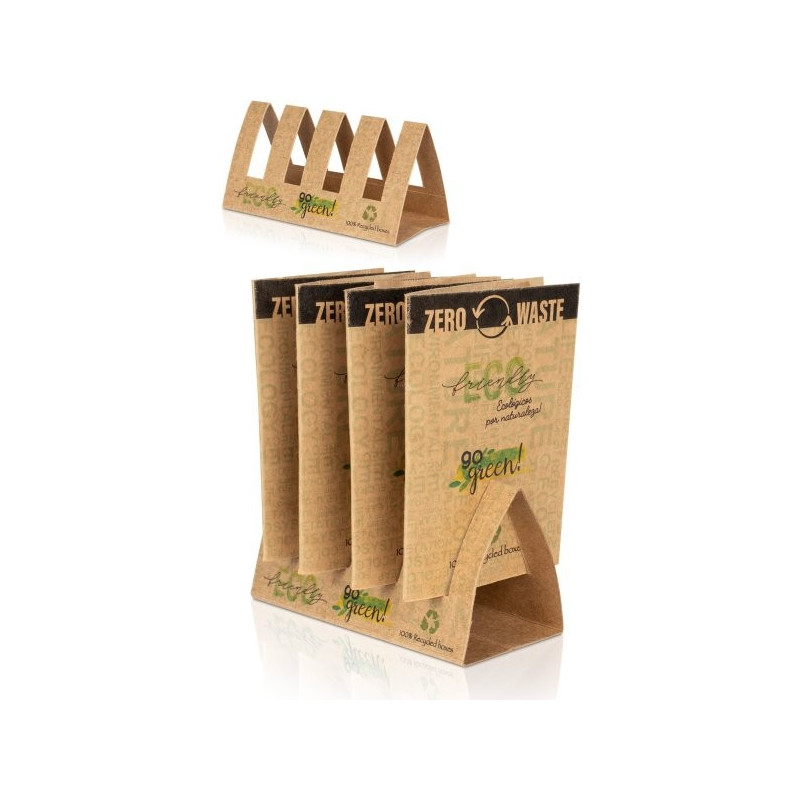 Display for booklets with sachets of solid soap