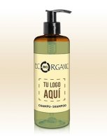 16 flaconi shampoo 300ml con Dispenser personalizzato Ecorganic