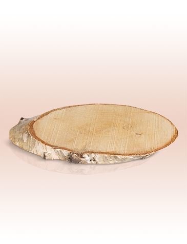 Wooden disc for hotel cosmetics 18 x 10 cm