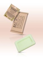 Barre de savon Go Green Bio en sachet 10g standard.