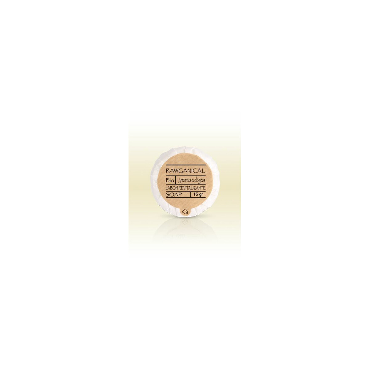 Saponetta rotonda Rawganical 15 g personalizzato