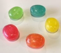 Caramelos de bienvenida en diferentes colores