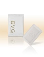 Barre de savon 12g en sachet BVG Gold.