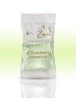 Shampooing zen th&eacute; vert en sachet de 15ml.
