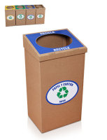 Cardboard garbage can for paper &amp; cardboard - 100 liter