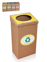 Cardboard garbage can for plastic - 100 liter