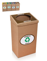 Robust recycling bin (Organic) for common areas - 100...