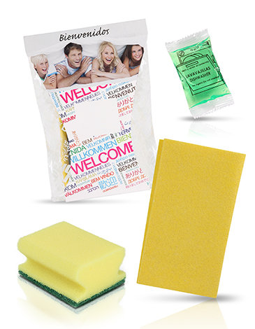 Cleaning kits for tourist accommodation - 50 units - customized