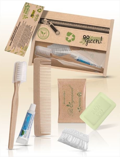 Kit de higiene Go Green Eco - 150 unidades | Personalizado