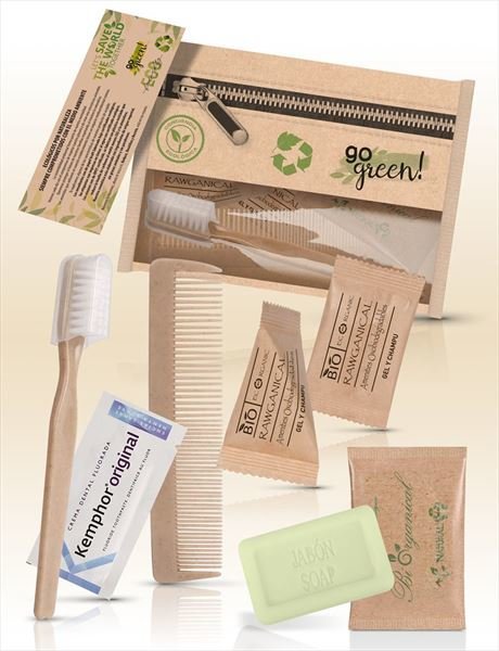 Kit de higiene Go Green Basic - 125 unidades | Est&aacute;ndar