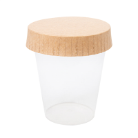 Lid for cups made of biodegradable kraft cardboard