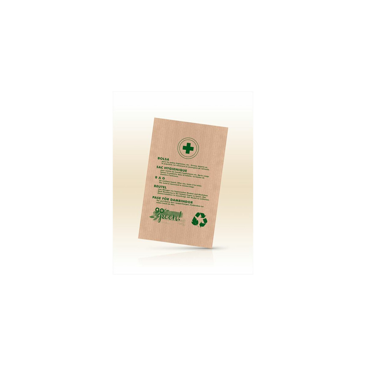 Biodegradable bag for toilet cloths