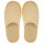 Zapatillas Bio color natural algod&oacute;n/poli&eacute;ster con interior acolchado (par embolsada)