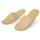Pantofole Bio cotone/poliestere colore naturale con interno imbottito (paio in busta)