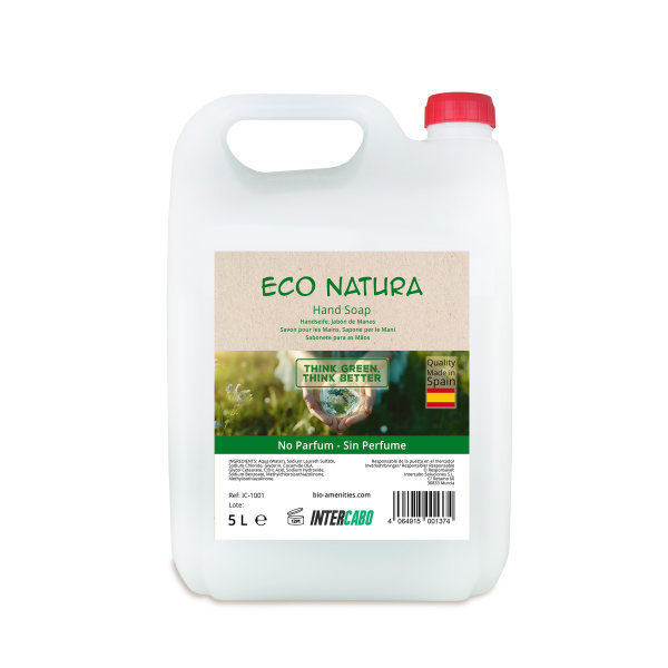 Savon pour les Mains Eco Natura Nacr&eacute; sans Parfum, Bidon de 5L