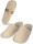 Zapatillas color natural con tira de cart&oacute;n kraft - 30 pares | Est&aacute;ndar