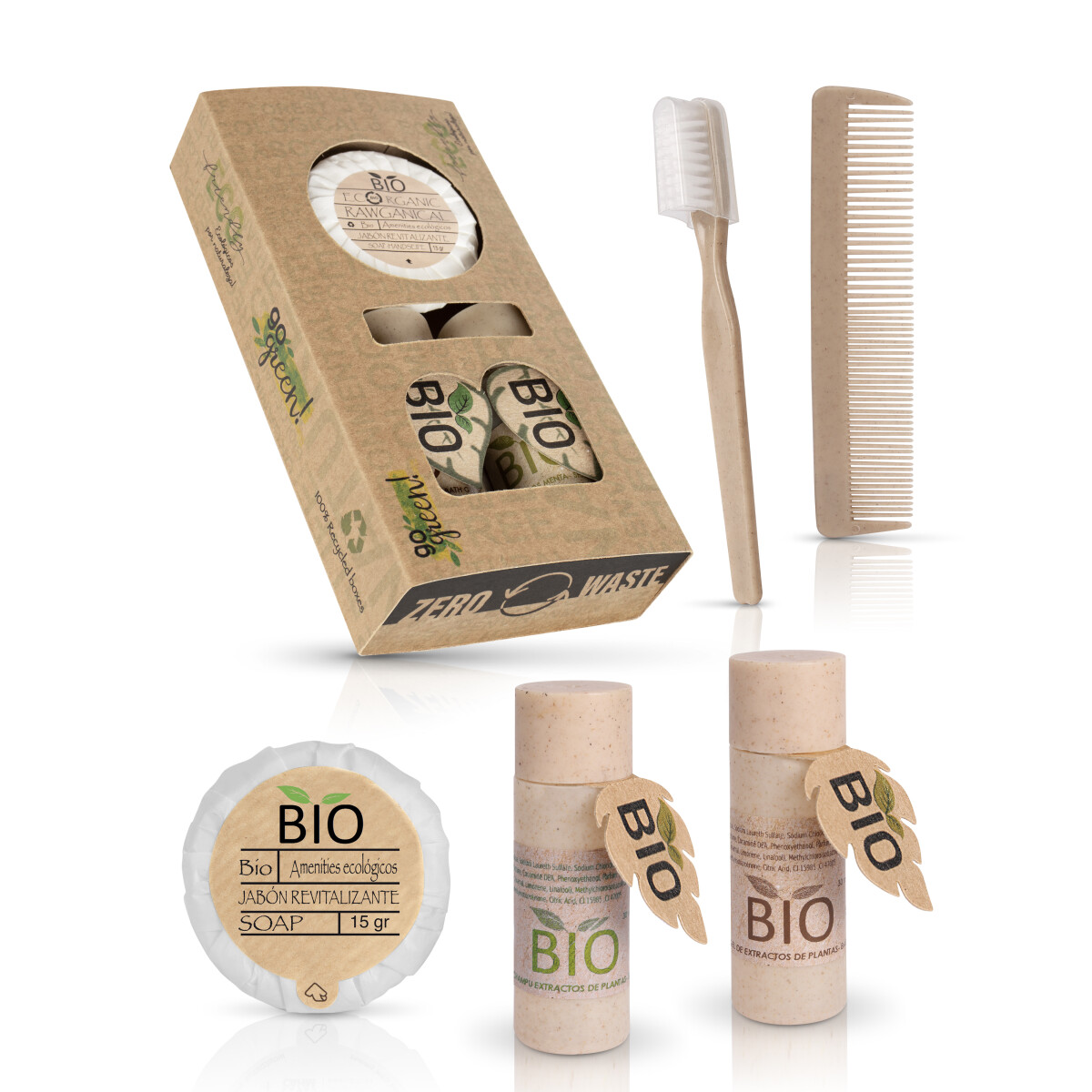 Complete hygiene set in Bio box - 100 units | Standard