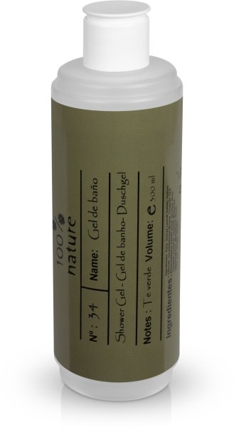 Botella recambio dispensadora 400ml, llena de gel de ducha Bio (Rellenable) | Est&aacute;ndar