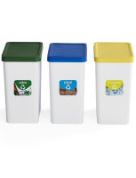 Set 3 papeleras reciclaje especial hosteler&iacute;a