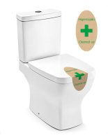 Precinto de garant&iacute;a WC (autoadhesivo y removible)