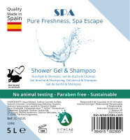 Shampoing &amp; Gel Douche SPA de Vitacab, Arome Frais -...