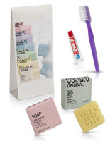 Ensemble de salle de bain Solid.O avec kit dentaire | 30 unit&eacute;s