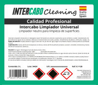Intercabo Universal Floor and Surface Cleaner, Floral Scent, 5-Liter Canister