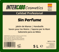 Jab&oacute;n de Manos Neutro Intercabo Cosmetics 5L - Sin Perfume