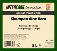 Intercabo Cosmetics Aloe Wonder Shampoo with Aloe Vera - 5L Canister