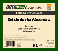 Gel de Ducha de Almendra Intercabo Cosmetics - Bid&oacute;n de 5L