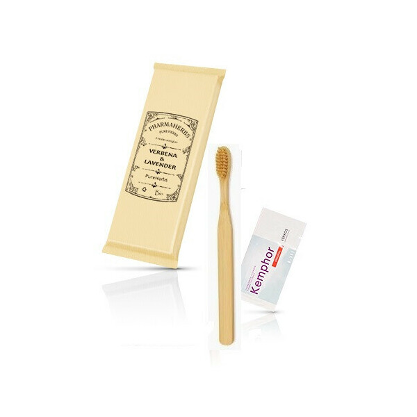 Kit dental de bambu Cepillo con cerdas suaves Bio +  Sobre dental | 300 unidades