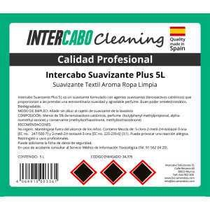 Intercabo Suavizante Plus, Garrafa de 5 - 25L – Fabricado en España