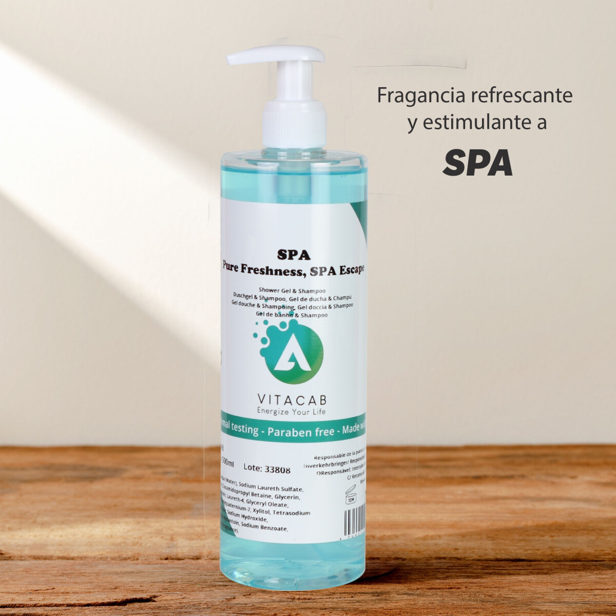 Sample Vitacab SPA 2in1 Shampoo/Shower Gel 500ml
