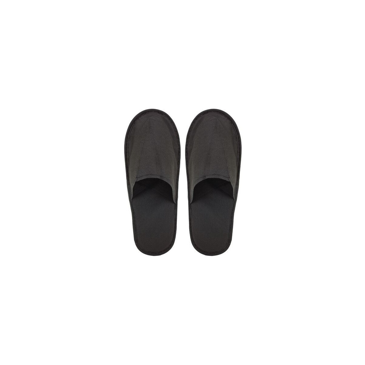 Eco Slipper with non-slip sole (pair bagged) black