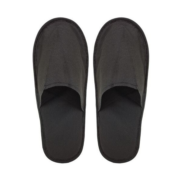 Eco Slipper mit rutschfester Sohle (Paar) Schwarz