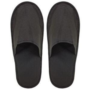 Eco Slipper mit rutschfester Sohle (Paar) Schwarz